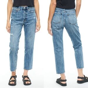 Pistola Charlie High Rise Straight Leg Jeans Antidote 28 Relaxed Boho Denim Y2K